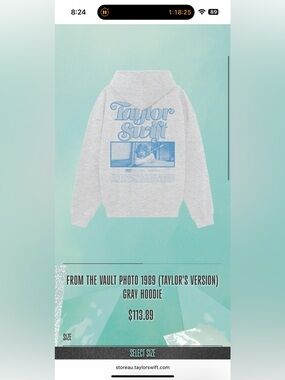 Hoodie Taylor Swift Merch